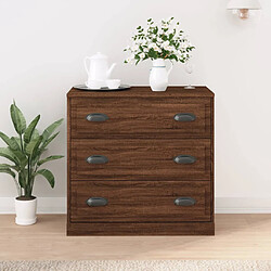 vidaXL Buffet chêne marron 70x35,5x67,5 cm Bois d'ingénierie