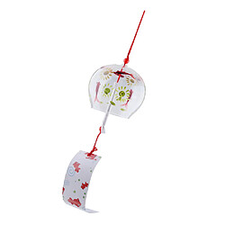 Acheter Windchime de verre de style japonais de 7x8cm suspendus décorent les cloches de vent de verre à la maison 4 #