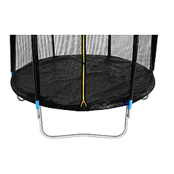 Acheter Helloshop26 Trampoline de jardin - diamètre 244 x 180 cm - 80 kg - filet de sécurité - noir/bleu 14_0008020