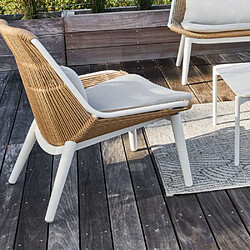 Acheter OCEO BY PROLOISIRS Salon de jardin détente en aluminium et tressage Como