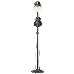 Avis vidaXL Lampadaire avec 2 abat-jour Noir E27 Fonte