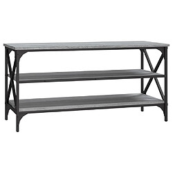 Maison Chic Meuble TV scandinave gris - Banc TV pour salon Sonoma 100x40x50 cm Bois d'ingénierie -MN79061