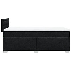 Acheter Vidaxl Sommier à lattes de lit avec matelas Noir 100x200 cm Tissu