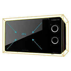 Avis Totalcadeau Micro-ondes avec Grill à plateau tournant 3130 20 L 700W Noir - Dimensions 44,5 x 35,5 x 25,5 cm pas cher