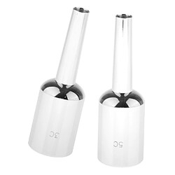 Embouchure de trompette robuste Lot de 2 Embouchures Argentées pour Trompette Taille 3C / 5C Accessoires pour Bach