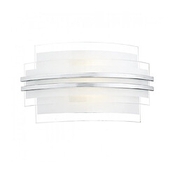 Luminaire Center Applique murale Sector blanc et verre opale 1 ampoule