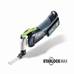 Festool VECTURO OSC 18 HPC 4,0 EI-Plus Outil oscillant sans fil 18V Starlock Max Brushless + 1x Batterie 4,0Ah + Chargeur + Coffret (576595)