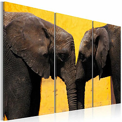 Paris Prix Tableau Imprimé Bisou des Eléphants 40 x 60 cm 