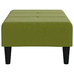 Avis vidaXL Repose-pied Vert clair 78x56x32 cm Velours