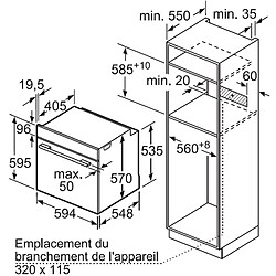 Four intégrable multifonction 71l 60cm a pyrolyse - hr578g5s6 - SIEMENS