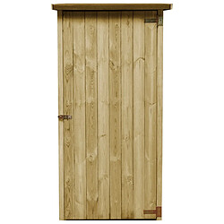 vidaXL Abri à outils de jardin Bois de pin imprégné 88 x 76 x 175 cm