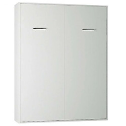 Inside 75 Armoire lit escamotable SMART-V2 blanc mat couchage 160*200 cm.