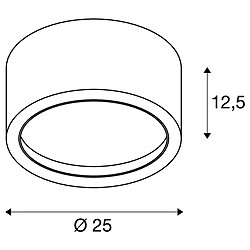 Avis Plafonnier intérieur SLV FERA 25, noir mat, LED, 21W, 3000K