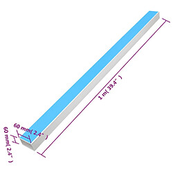 vidaXL Goulotte de câble auto-adhésive 60x60 mm 10 m PVC pas cher