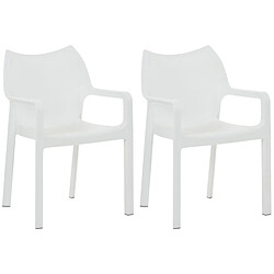 Non SET de 2 chaises empilables DIVA