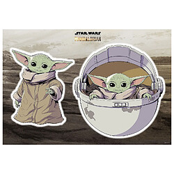 Komar Stickers Muraux géant Mandolorian Baby Yoda "The Child" Star Wars 50 x 70 cm 