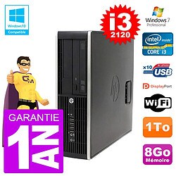 PC HP 6200 SFF Intel i3-2120 RAM 8Go Disque 1To Graveur DVD Wifi W7 · Occasion 