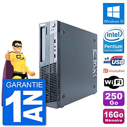 PC Lenovo M91p SFF Intel G630 RAM 16Go Disque Dur 250Go Windows 10 Wifi - Occasion