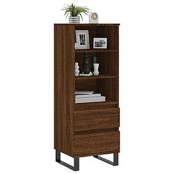 Avis Maison Chic Buffet,Meuble de Rangement,commode pour salon,Cuisine Chêne marron 40x36x110 cm Bois d'ingénierie -MN43221