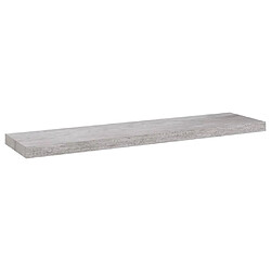 vidaXL Étagère murale flottante Gris béton 90x23,5x3,8 cm MDF