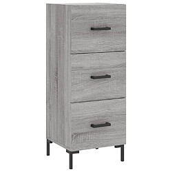 Acheter vidaXL Buffet haut Sonoma gris 34,5x34x180 cm Bois d'ingénierie