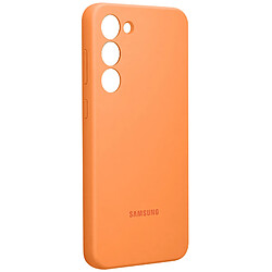 Coque en silicone pour Samsung Galaxy S23+ 5G Orange Abricot