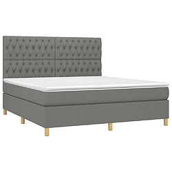 Avis Sommier à lattes,Cadre à lattes de lit et matelas et LED pour Adulte Gris foncé 180x200 cm -MN63313