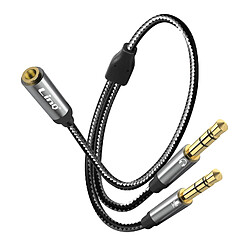 Adaptateur Audio Jack 3.5mm femelle vers 2x Jack 3.5mm mâle LinQ