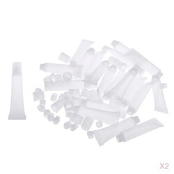 40pcs Tubes de de Brillant à Lèvres Clair Voyage Flacons de Bouteilles D'huile pour Les Lèvres Portables Tube de rouge à lèvres à lèvres vide