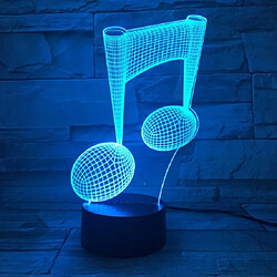 Avis Wewoo Lampe Note de musique 3D Visual Light Touch coloré de table décorative changeante LED Night