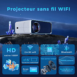 Acheter KILISKY Videoprojecteur Portable 5G WiFi Bluetooth, Mini Projecteur 4k 1080P Full HD, Video Projecteur Compatible Android/iOS/TV