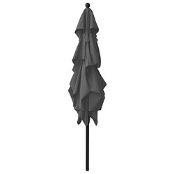 Avis Maison Chic Parasol Jardin | Parasol à 3 niveaux avec mat en aluminium Anthracite 2,5x2,5 m - GKD17675