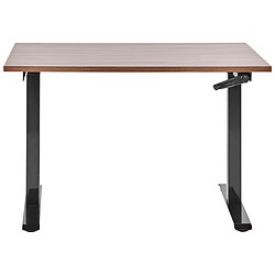 Acheter Beliani Table à hauteur ajustable Manuel 120 x 72 cm Bois foncé DESTINES