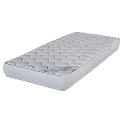 Ebac Matelas 80x190 Montana - Mousse - Hauteur 18 cm - 3 zones - Soutien medium Matelas 80x190 Montana mousse HD. Ouate polyester hypoallergénique 300 gm2 - Hauteur totale : 18 cm ; ame de 14 cm en mousse polyuréthane Haute densité 30 kgm3 ; 3 zones de soutien ; Plate-bande matelassé ; ventilation permanente ; Coutil : Stretch 100% p