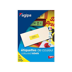 agipa Etiquettes adresse, 70 x 35 mm, orange fluo () 