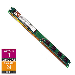 Barrette Mémoire 1Go RAM DDR2 Kingston Low DIMM PC2-5300U · Reconditionné PC2-5300 - 667MHz