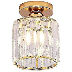 Universal Lampe petite lumière de plafond en cristal panneau d'ombrage lustre moderne LED pendentif pince 