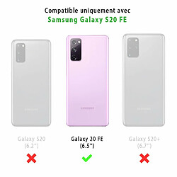 Evetane Coque Samsung Galaxy S20 FE 360 intégrale avant arrière transparente