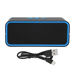 ComfortXL Enceinte bluetooth sans fil 5.0 stéréo, haut-parleur portable avec caisson de basses pour mobile et ordinateur - bleu