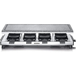 Appareil à raclette 8 personnes 1500w + pierre à griller - rg2374 - SEVERIN