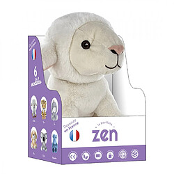 ZEN Bouillotte peluche dehoussable 25cm + sachet lavande - Mouton Blanc