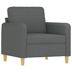 Maison Chic Fauteuil Relax pour salon | Fauteuil Gris foncé 60 cm Tissu -GKD64582