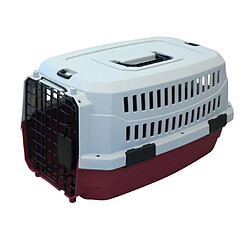 Mpets M-PETS Caisse de transport Viaggio Carrier XS - 48,3x32x25,4cm - Bordeaux et gris - Pour chien et chat 