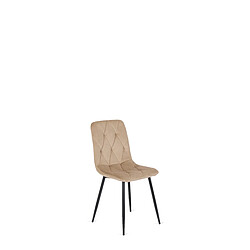 Vivaldi Chaise ROBIN Beige Velours