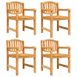 Avis Maison Chic Ensemble de salle à manger de jardin 5 pcs,Table et chaises d'extérieur Bois de teck massif -GKD896740