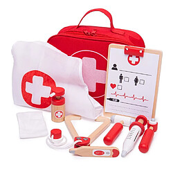 Bigjigs Toys La sacoche de docteur avec accessoires en bois