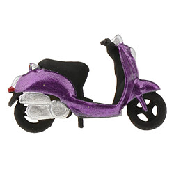 Modèle 1:64 Mini Modèle De Scénario De Disposition De Scooter En Plastique Pour Matchbox Violet