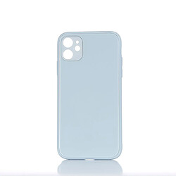 WE Coque de protection GLASS APPLE IPHONE 11 Gris: Effet vernis contour mat anti-chocs anti-rayures - rigide