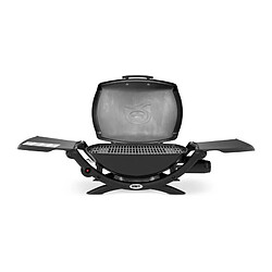 Barbecue a charbon WEBER Q2000 Black - 2 grilles de cuisson 55x39 cm - Cuve aluminium - Etageres rabattables