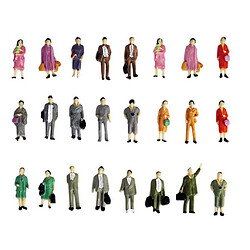 Acheter 50pcs 1/87 échelle Couleur Personnes Modèle Mini Modèles Debout Personnes Pour La Décoration